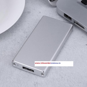 Carcasa externa Mini mSATA la USB3.0, Aluminiu, rack extern SSD Enclosure Box adapter Carcasa externa Mini mSATA la USB3.0, Aluminiu, rack extern SSD Enclosure Box adapter